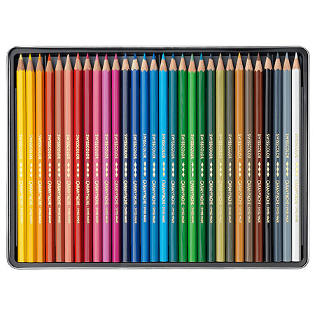 Caran d Ache Swisscolor Permanent étui en métal assortiment de