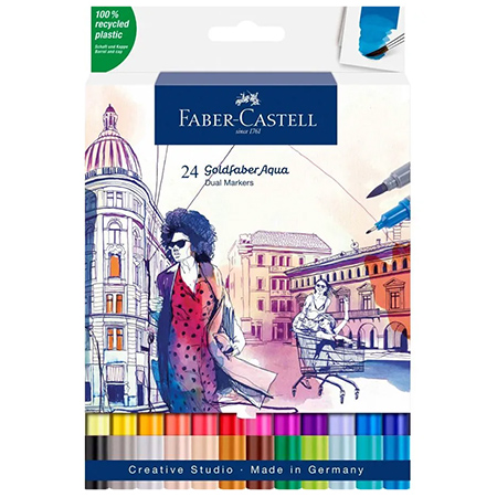 Faber Castell Goldfaber Aqua Dual Marker Cardboard Box Assorted