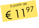 à partir de € 1197