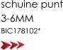 schuine punt 3-6MM BIC178102*