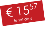 € 1557 le set de 6