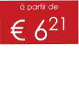 à partir de € 621