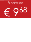 à partir de € 968