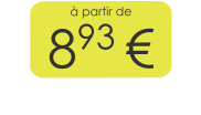 à partir de 893 €