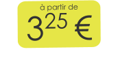 à partir de 325 €