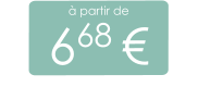 à partir de 668 €