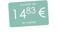 à partir de 1483 € le mètre