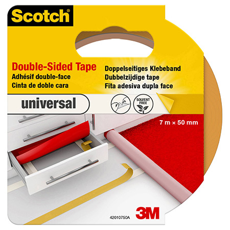 Scotch Double Sided Tape Universal - ruban adhésif double-face - 50mm