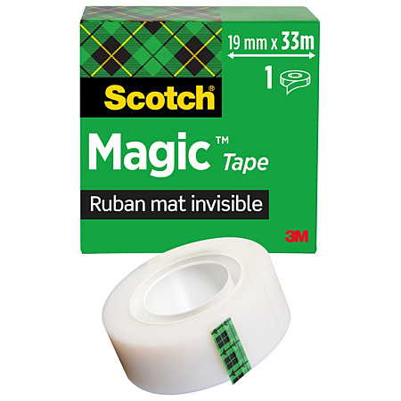 Rouleau de ruban adhésif Invisible Magic Tape 19mmx33m SCOTCH