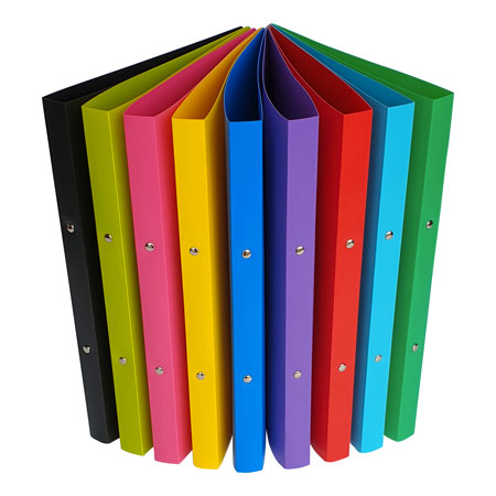 Alpha Ring binder (2 rings) - coloured PP - A4 - 22mm spine