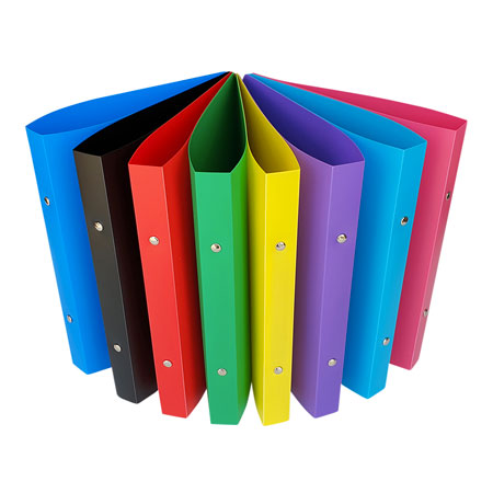 Alpha Ring binder (2 rings) - coloured PP - A5 - 22mm spine