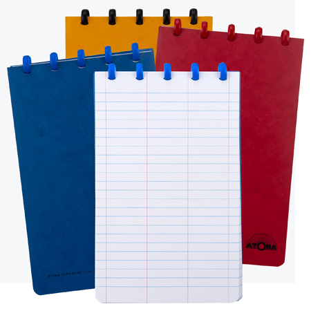 Atoma Refillable pocket book - cardboard cover - 64 sheets - 13x21cm - 3 columns