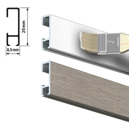 Artiteq Click Rail - wandrail - 2m