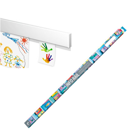 Artiteq Info Rail Retail Pack - display system - 1m - white