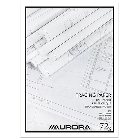 Aurora Bloc de papier claque - 20 feuilles 72g/m²