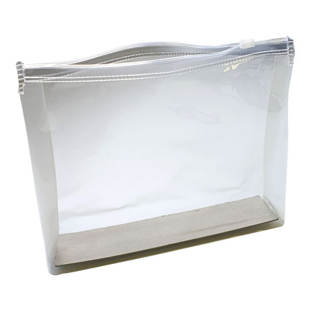 Bronyl Plastic envelope - sliding-zip closure - A5 - gusset