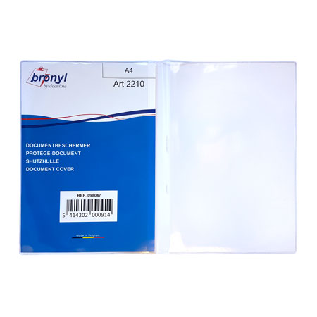 Bronyl Etui double en PVC - (30x21,5cm - A4) x 2