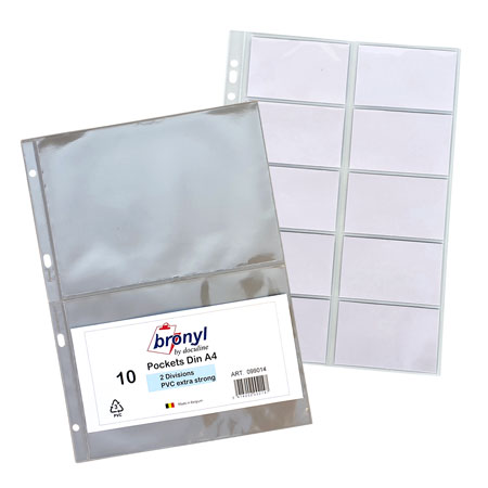 Bronyl Clear pocket - 4 perforations - section - A4