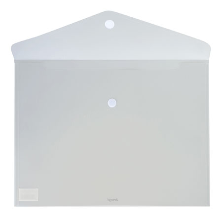 Bronyl Envelope - clear plastic - velcro-fastener - A3