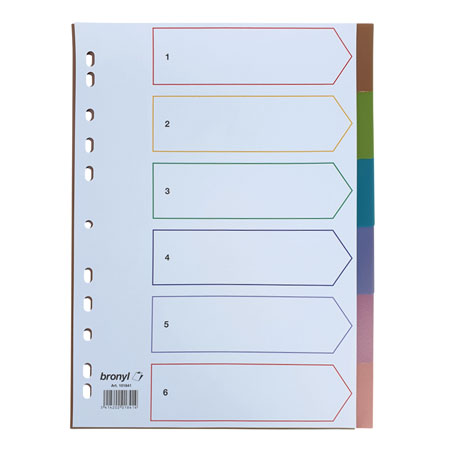 Bronyl Dividers - clear PP - A4