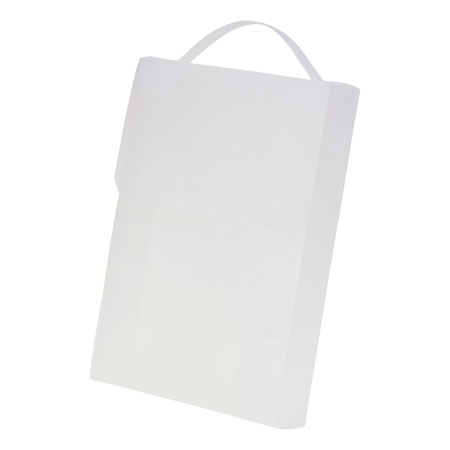 Bronyl Portfolio with handle - clear white PP - A4 - 50mm - upright