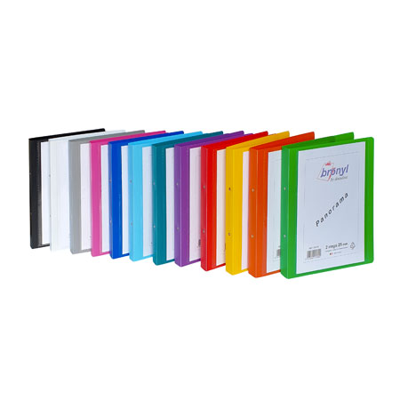 Bronyl Panorama - customizable ring binder (2 rings) - coloured PP - A4 - 35mm spine