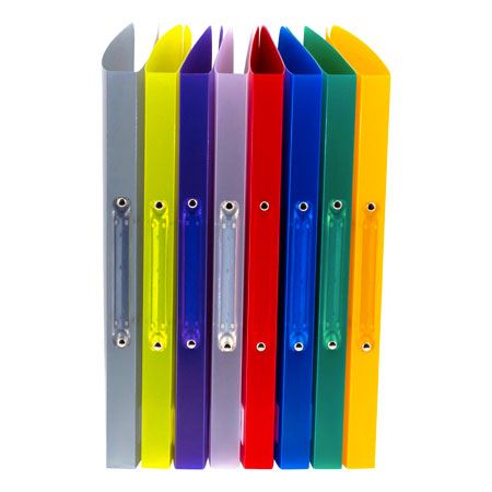 Bronyl Ring binder (2 rings) - clear coloured PP - A4 - 22mm spine