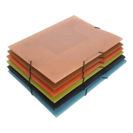 Bronyl Terra Translucent - Flaps folder with elastic - PP - associated colours