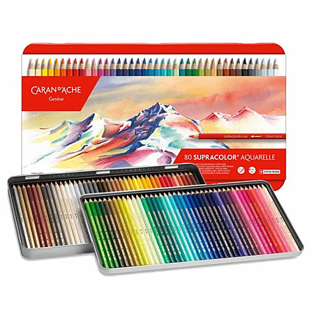 Crayon de couleur Caran D'Ache 80 pces