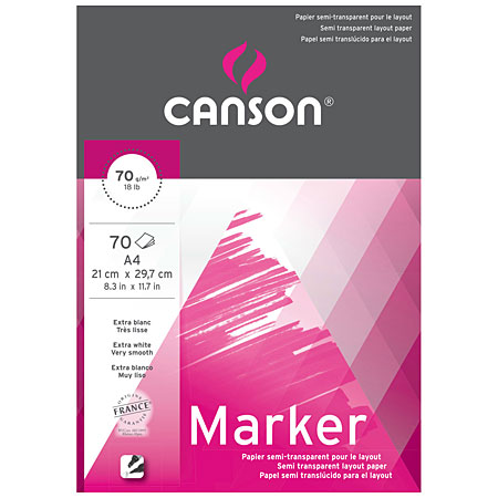 Canson Marker Layout - bloc layout 70 feuilles - 70g/m²