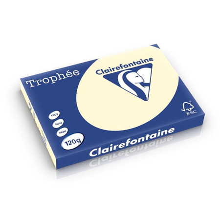 Clairefontaine Trophée - multifunctioneel papier - A3 - 120g/m² - riem 250 vellen - recycled packaging - ivoor