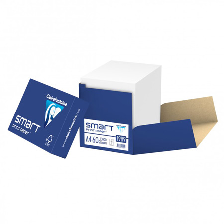 Clairefontaine Smart Print - papier multifonction - A4 - 60g/m² - pack de 3000 feuilles - blanc 171 CIE