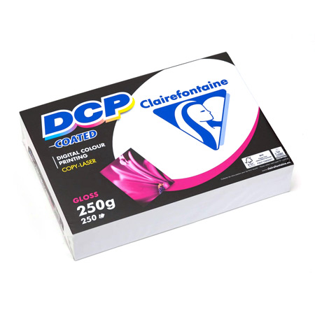 Clairefontaine DCP Coated - laser papier - riem 250 vellen - wit 130 CIE