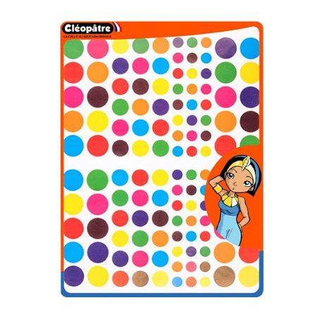 Cléopâtre Removable stickers - round - 10, 14 & 18mm