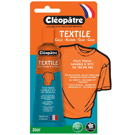 Cléopâtre Textile - colle pour tissu - tube 30g