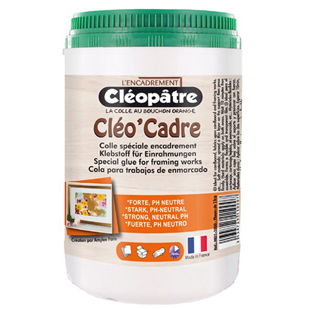 Cléopâtre Cleo'Cadre - colle vinylique blanche - pH neutre - pot 1kg