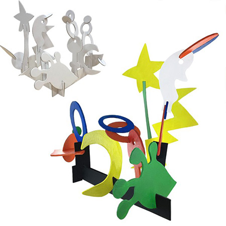 Cléopâtre Kartonnen kit om te versieren - 30x35cm - swing (Joan Mirò)