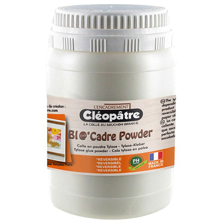 Cléopâtre Bio'Cadre Powder - colle en poudre tylose - pH neutre - pot 100g