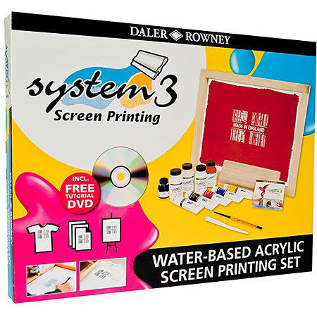 Daler-Rowney System3 - kit de sérigraphie à base d'eau