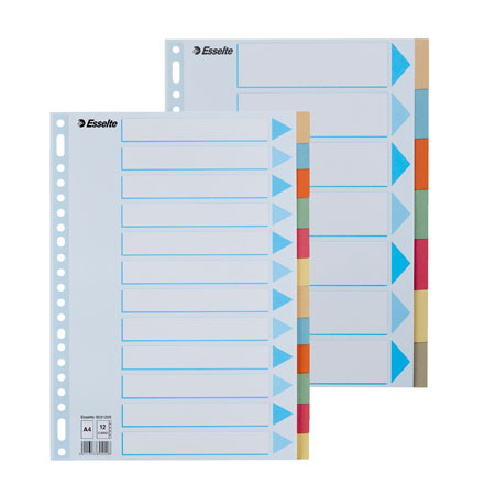 Esselte Dividers - card 275g/m² - A4