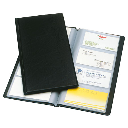 Esselte Business card folder - 27x13cm - black