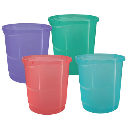 Esselte Colour'Breeze - plastic wastepaper basket - 14 litres - associated colours