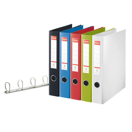 Esselte Ring binder (4 rings) - plastic - A4 - 55mm spine