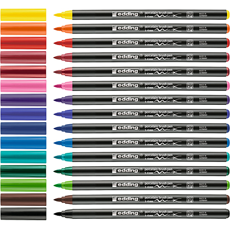 Kantine spectrum Productie Edding 4200 Porcelain Brush Pen - porseleinstift - penseelpunt - Schleiper  - Complete online catalogus