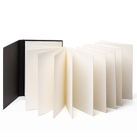 Fabriano Leporello - album accordéon - 40 pages blanches 260g/m² - 11.5x16.5cm