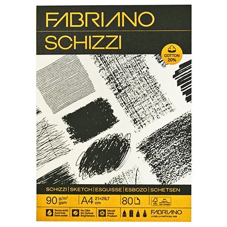 Fabriano Schizzi - sketch pad - 80 sheets 90g/m²