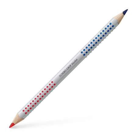 Faber Castell Jumbo Grip - bicoloured pencil - blue & red