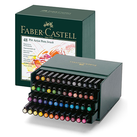 Faber Castell Pitt Artist Pen Brush - Studio Box - coffret en carton -  assortiment de feutres pinceau - Schleiper - Catalogue online complet