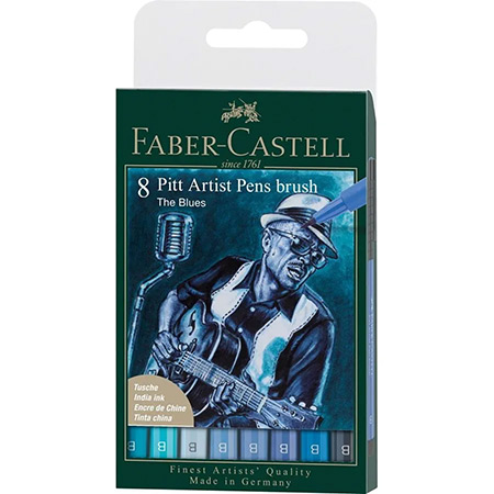 Faber Castell Pitt Artist Pen Brush - étui en plastique - assortiment de feutres pinceau