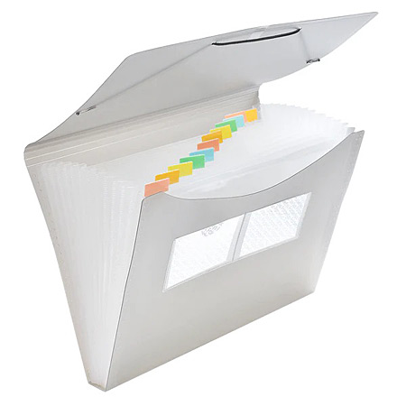 Foldersys Trieur en plastique transparent - 12 compartiments A4 - fermeture  élastique - Schleiper - Catalogue online complet